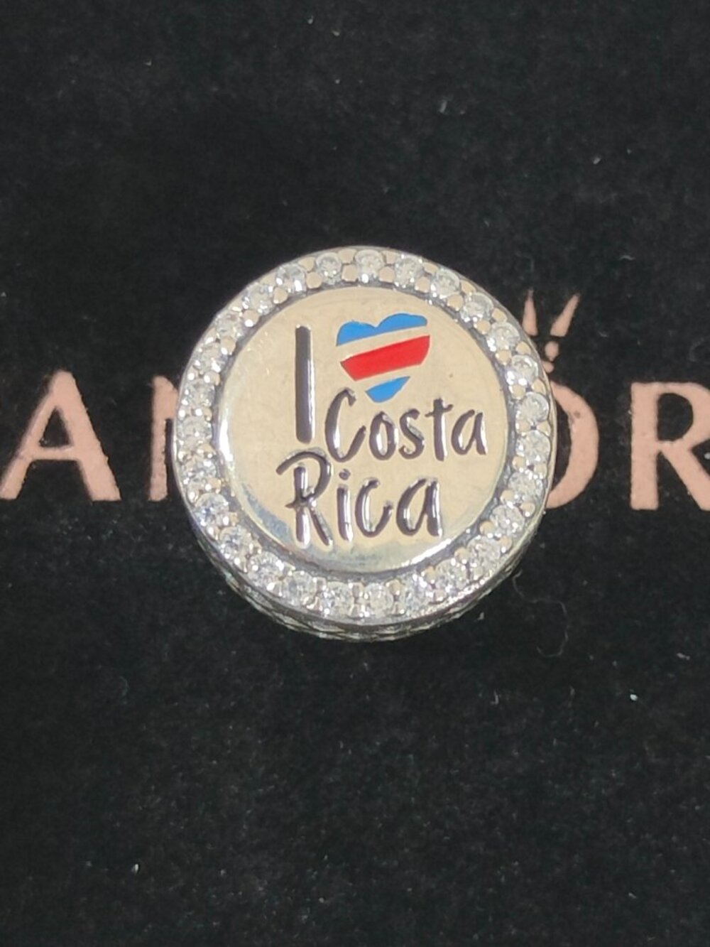 Pandora I Love Costa Rica Exclusive Bead Charm S925 Sliver Bracelet Pendant